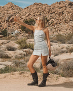 Jade Saltwashed Denim Dress - Blue Mist