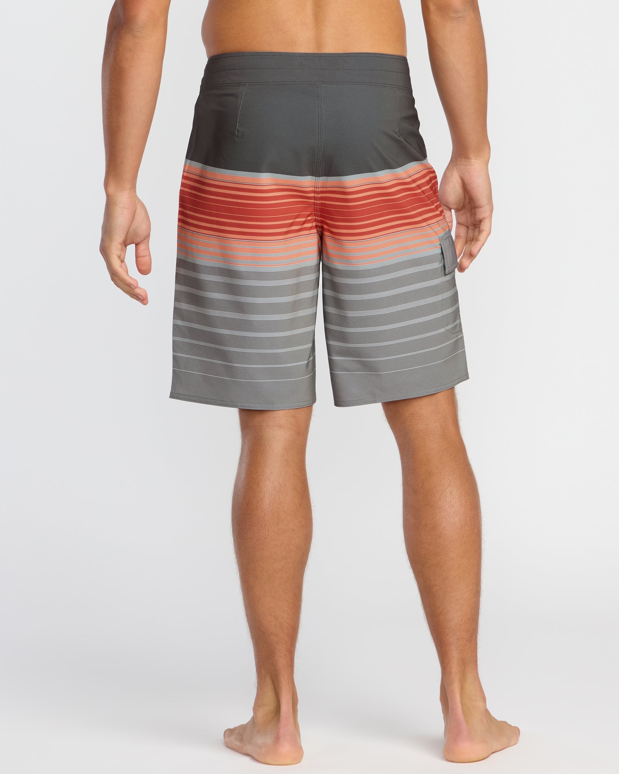 All Day Stripe Pro Performance 20 Boardshorts - Sunset