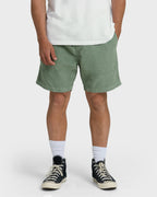 Larry Layback 19 Cord Shorts - Moss