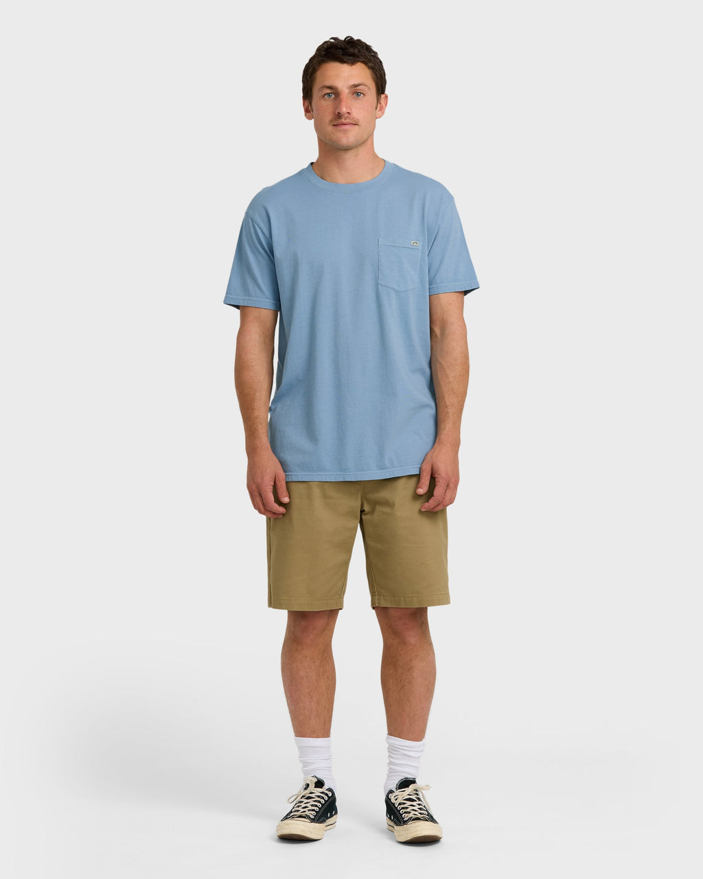 Essential Premium Wave Wash T-Shirt - Denim