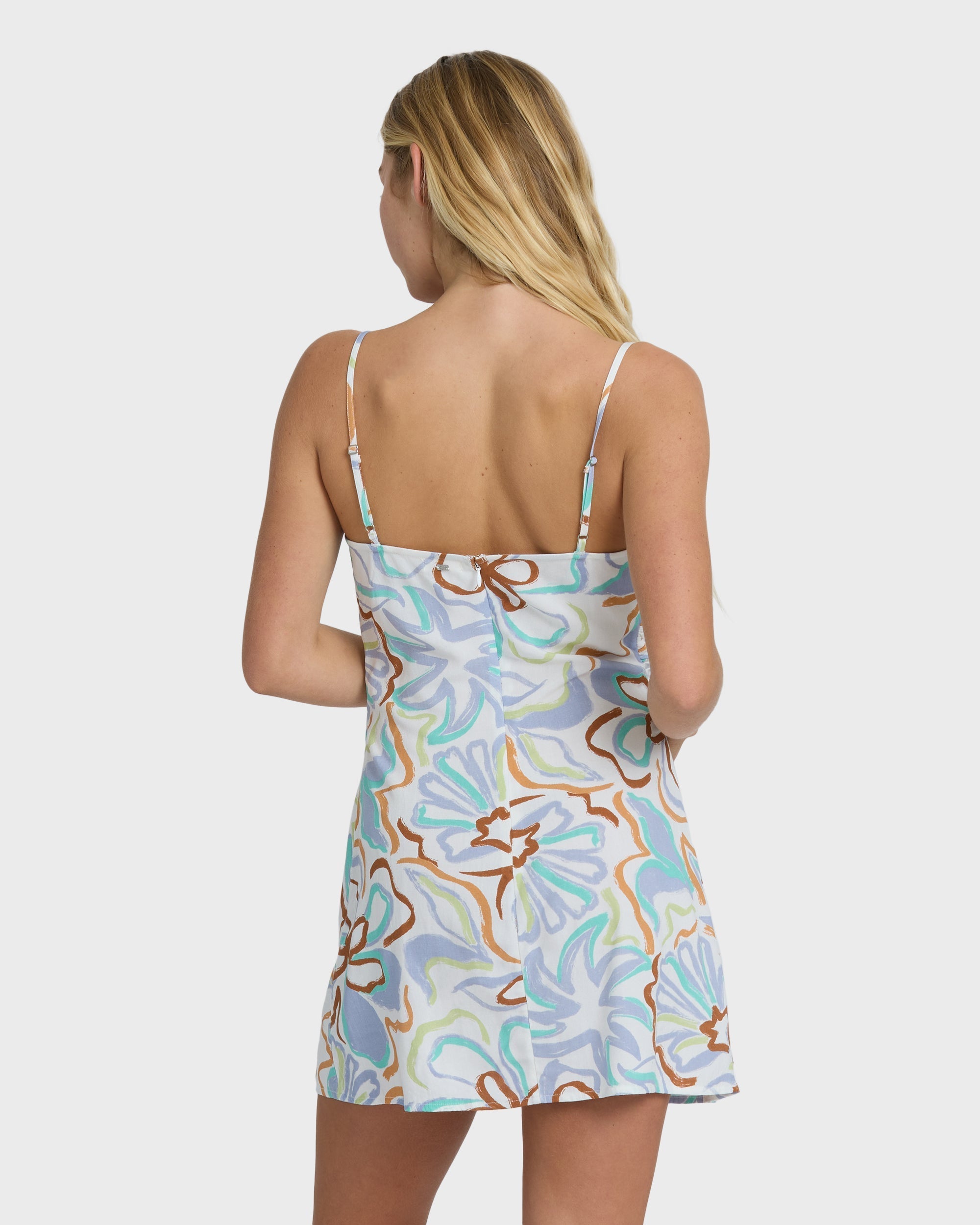By Your Side Mini Dress - White Multi