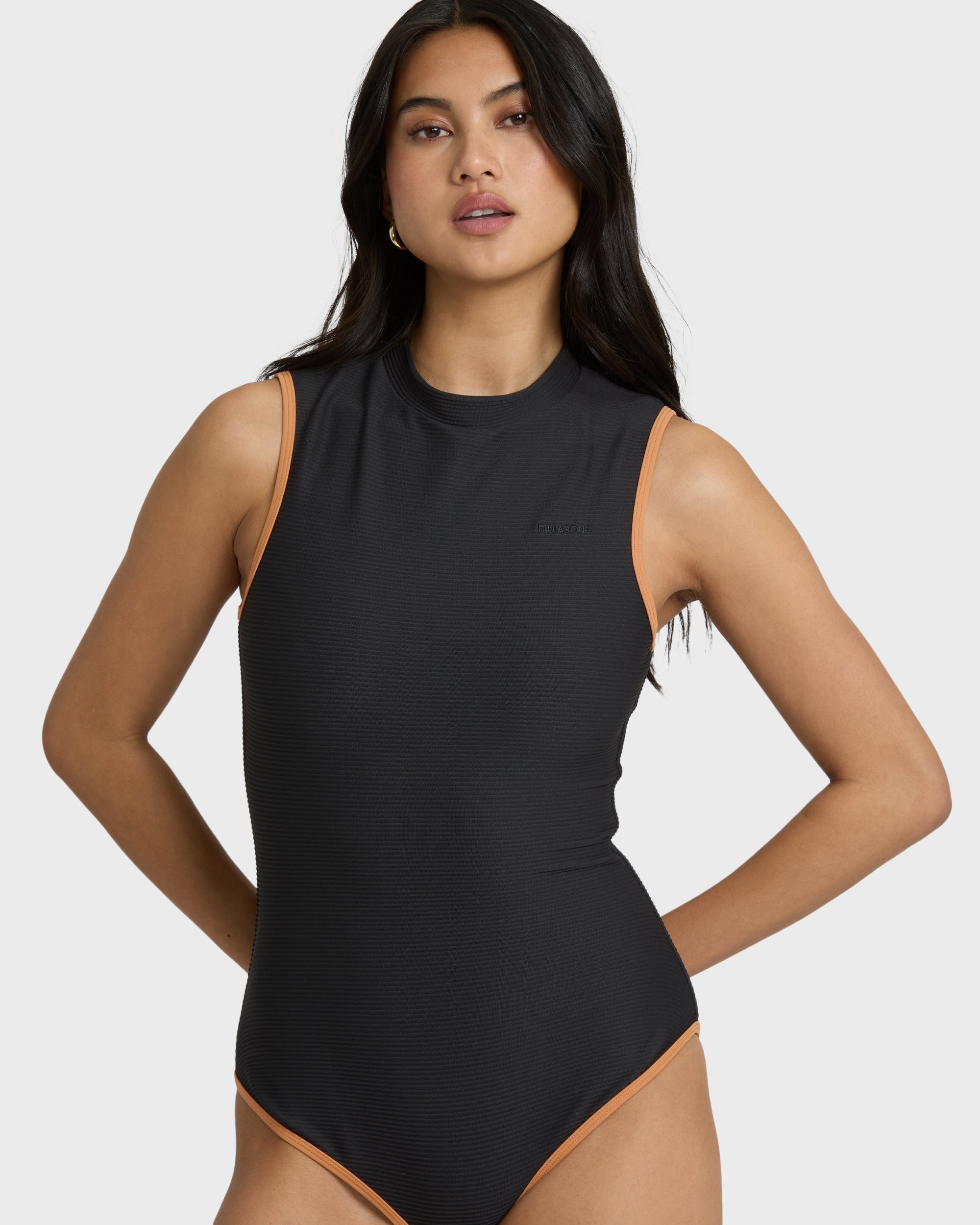 Tanlines High Neck Glider One-piece Swimsuit - Black