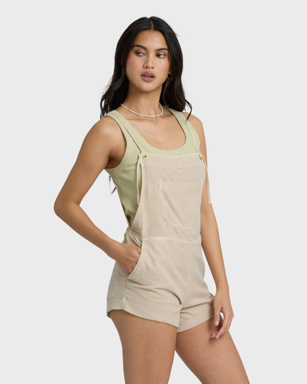 Wild Pursuit Yarn-Dyed Overalls - Oatmeal
