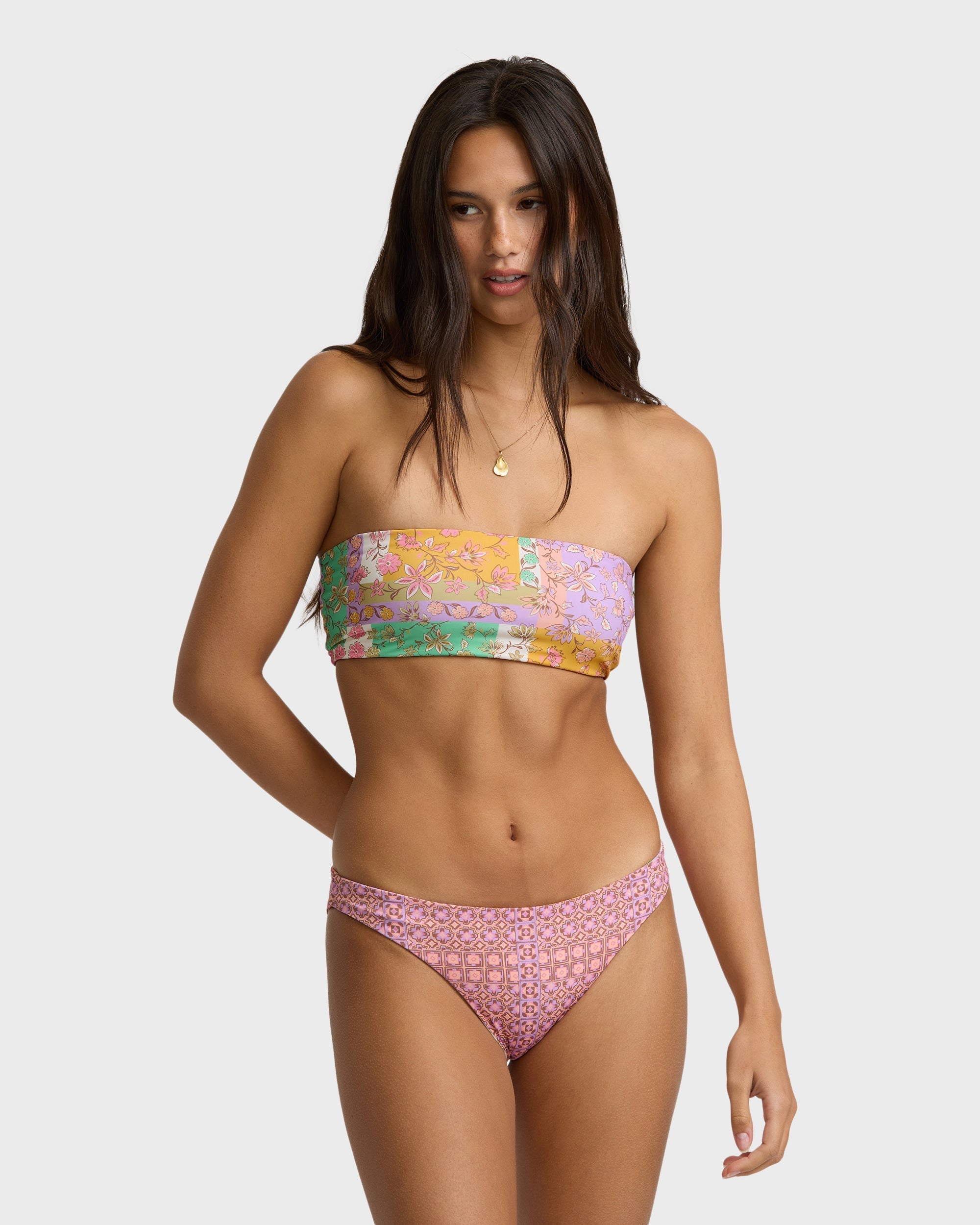 Dreamy Daze Tropic Reversible Bikini Bottoms - Sweet Lilac