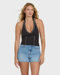 Sunny Sometimes Solid Tank Top - Black Sands