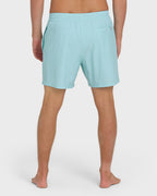 Lineup Solid Layback 16 Trunks - Dusty Blue