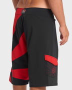 A.I. Rising Sun Pro 22 Boardshorts - Black/Red