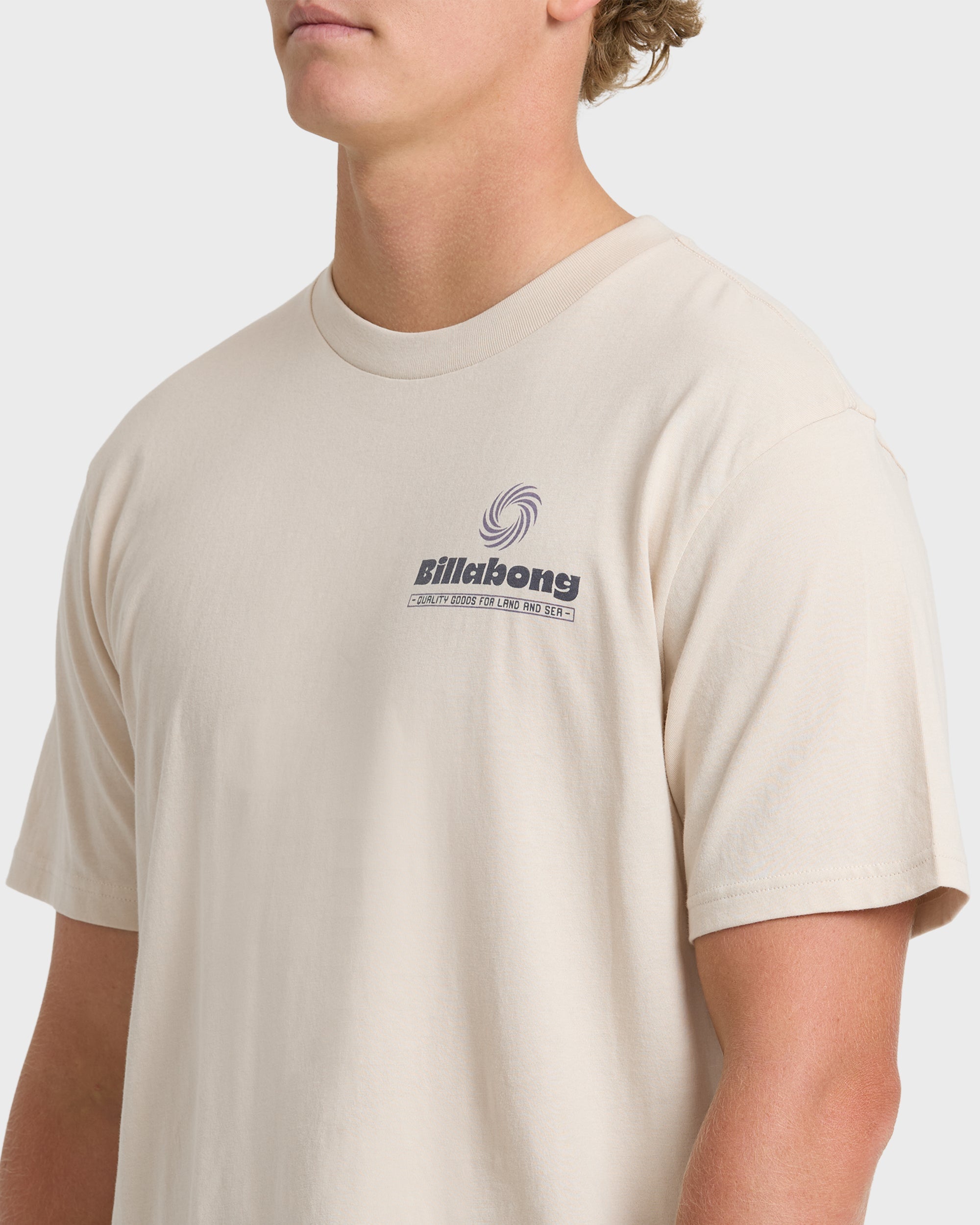 Single Fin Premium Short Sleeve T-Shirt - Oatmeal