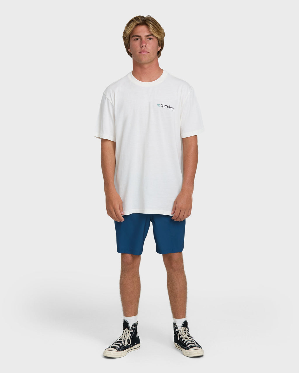 Making Tracks Premium Short Sleeve Knit T-Shirt - Off White