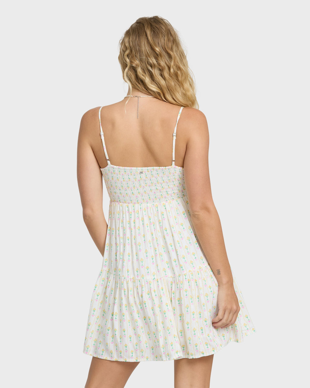 Prairie Days Mini Dress - Salt Crystal