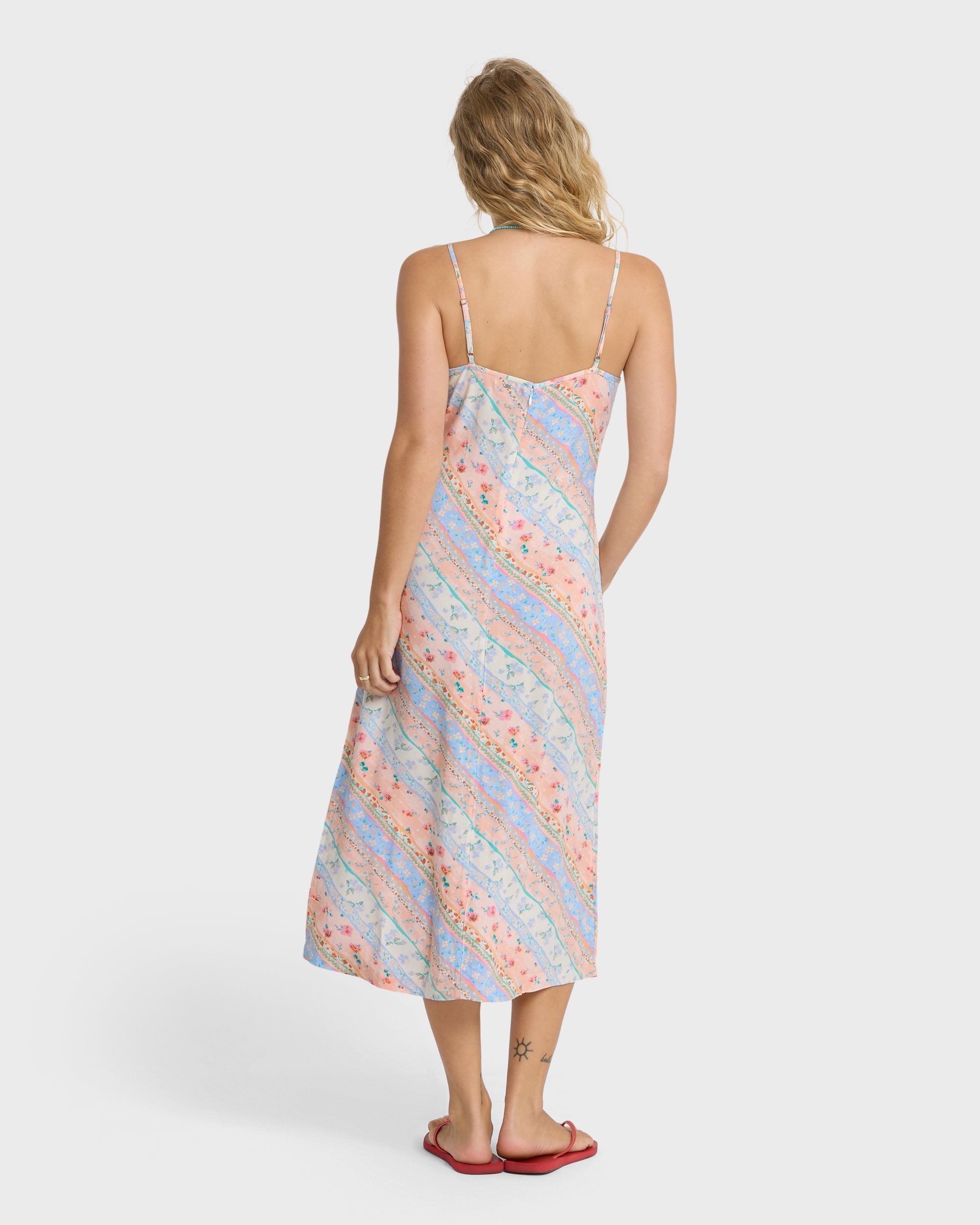 Fresh Daze Midi Dress - Pale Peach