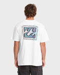 Crayon Wave Premium Short Sleeve Knit T-Shirt - Off White
